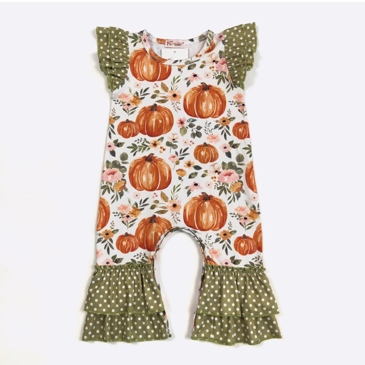 Pumpkin Patch Ruffle Romper
