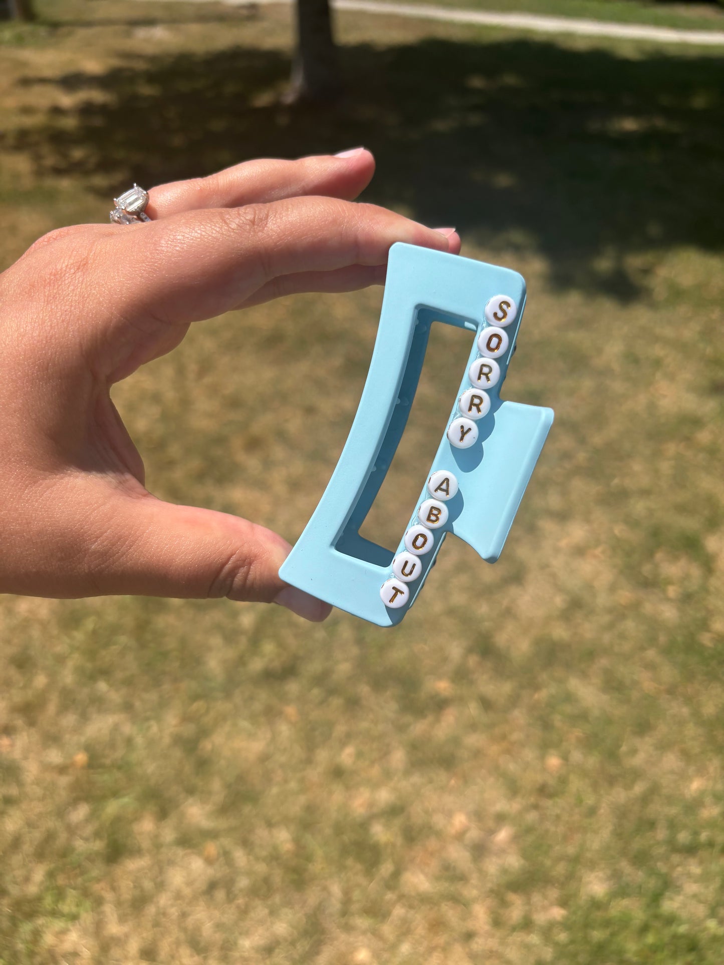 Sorry about my husband claw clip