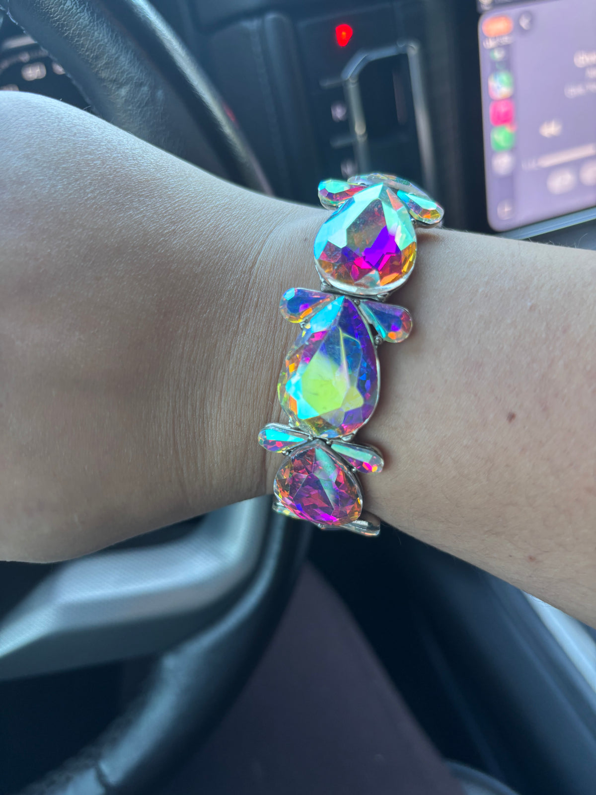 AB Crystal Stretch Bracelet