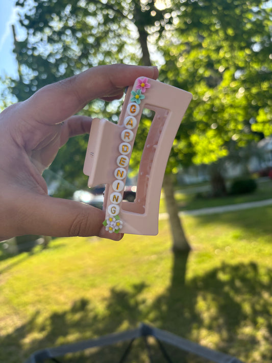 Rather Be Gardening Claw Clip