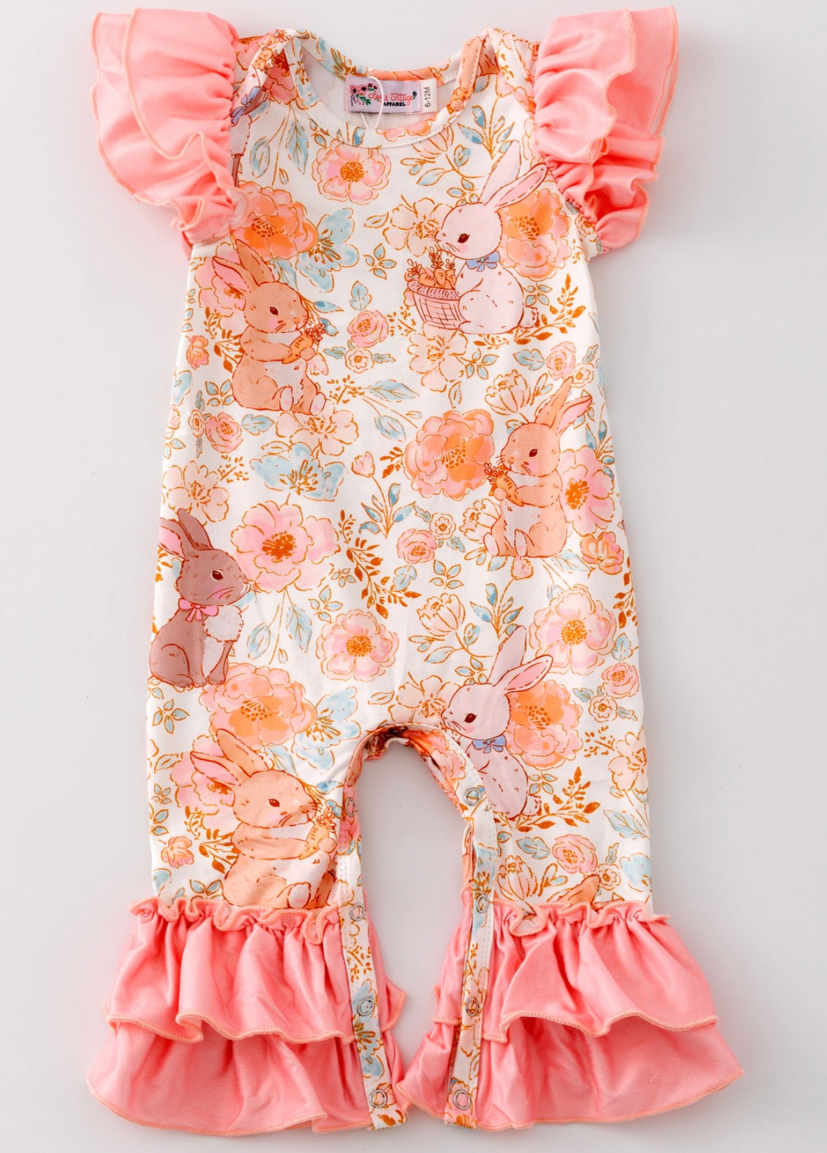 Wildflower Bunny Ruffle Romper