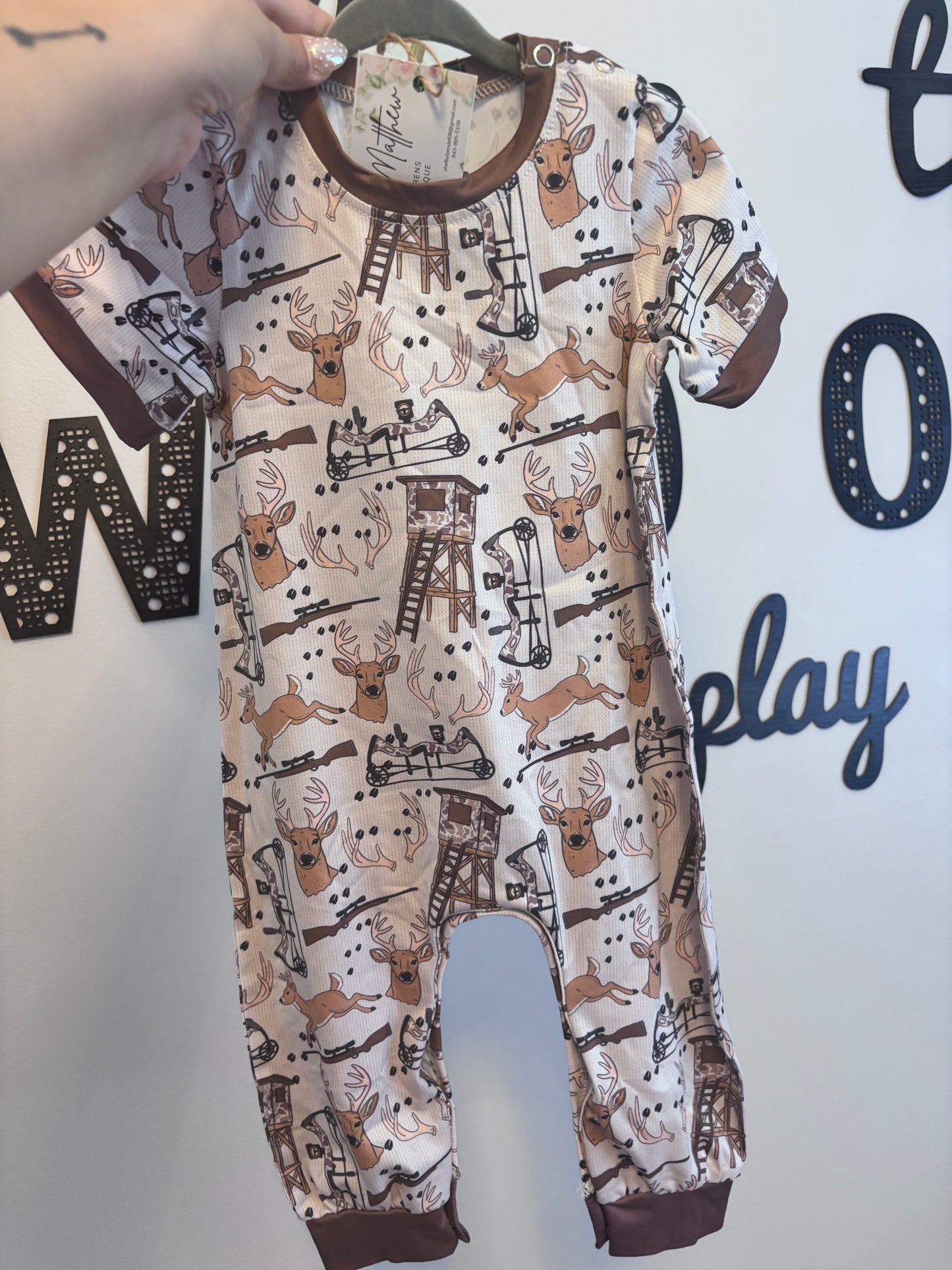 Deer Stand Buddy Romper