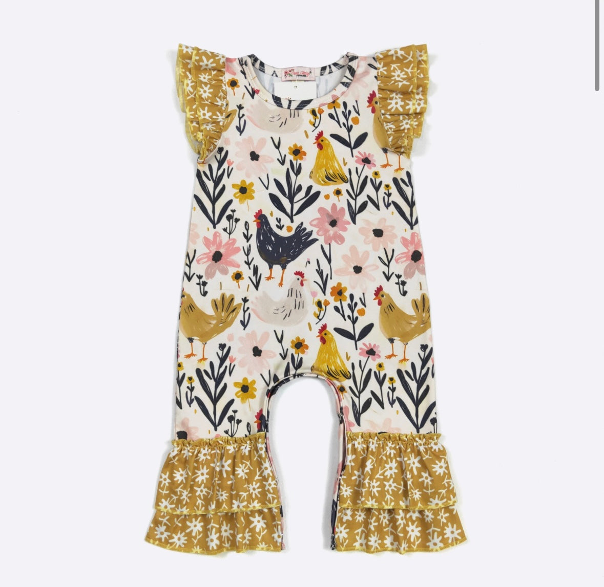 Hen House Ruffle Romper