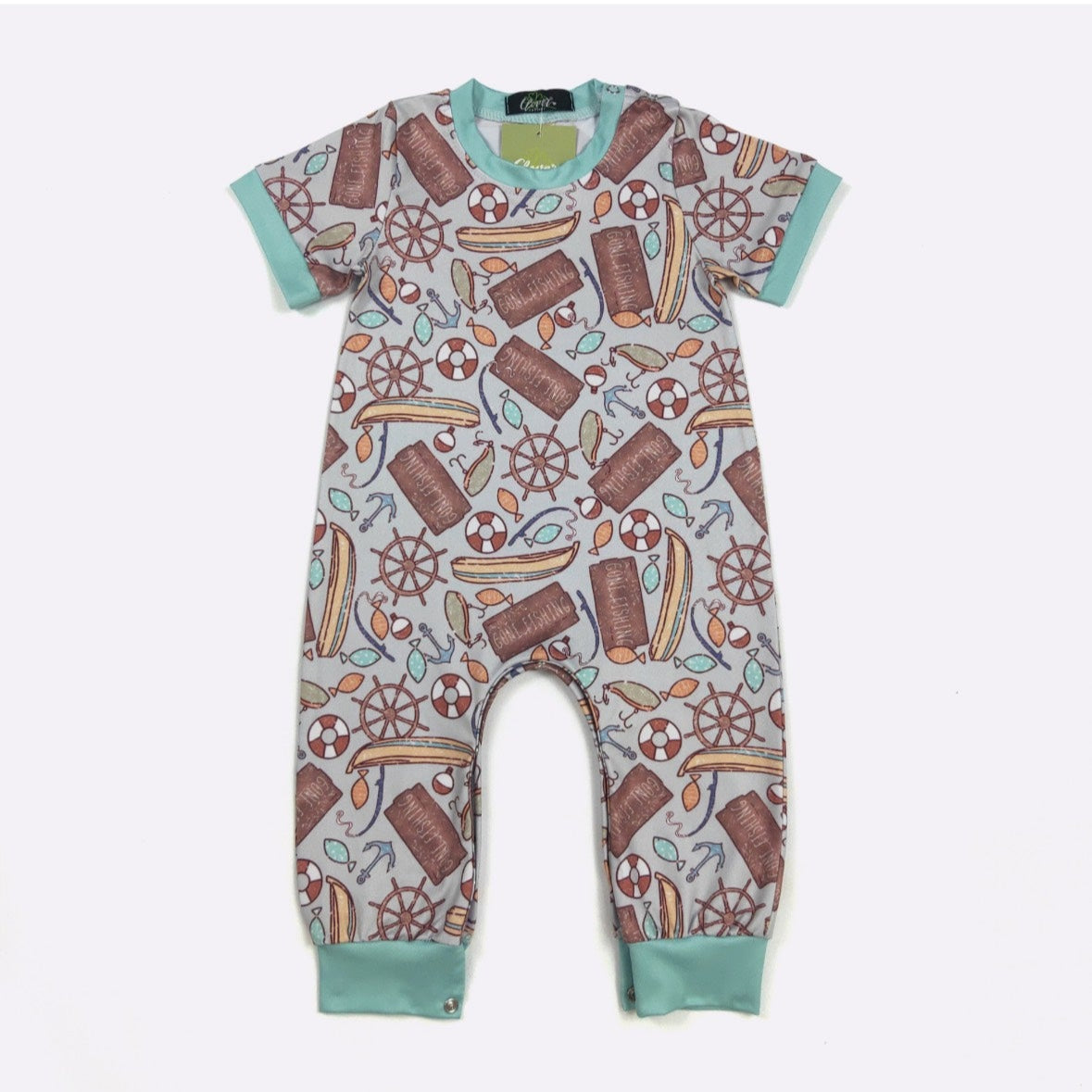 Gone Fishing Baby Romper