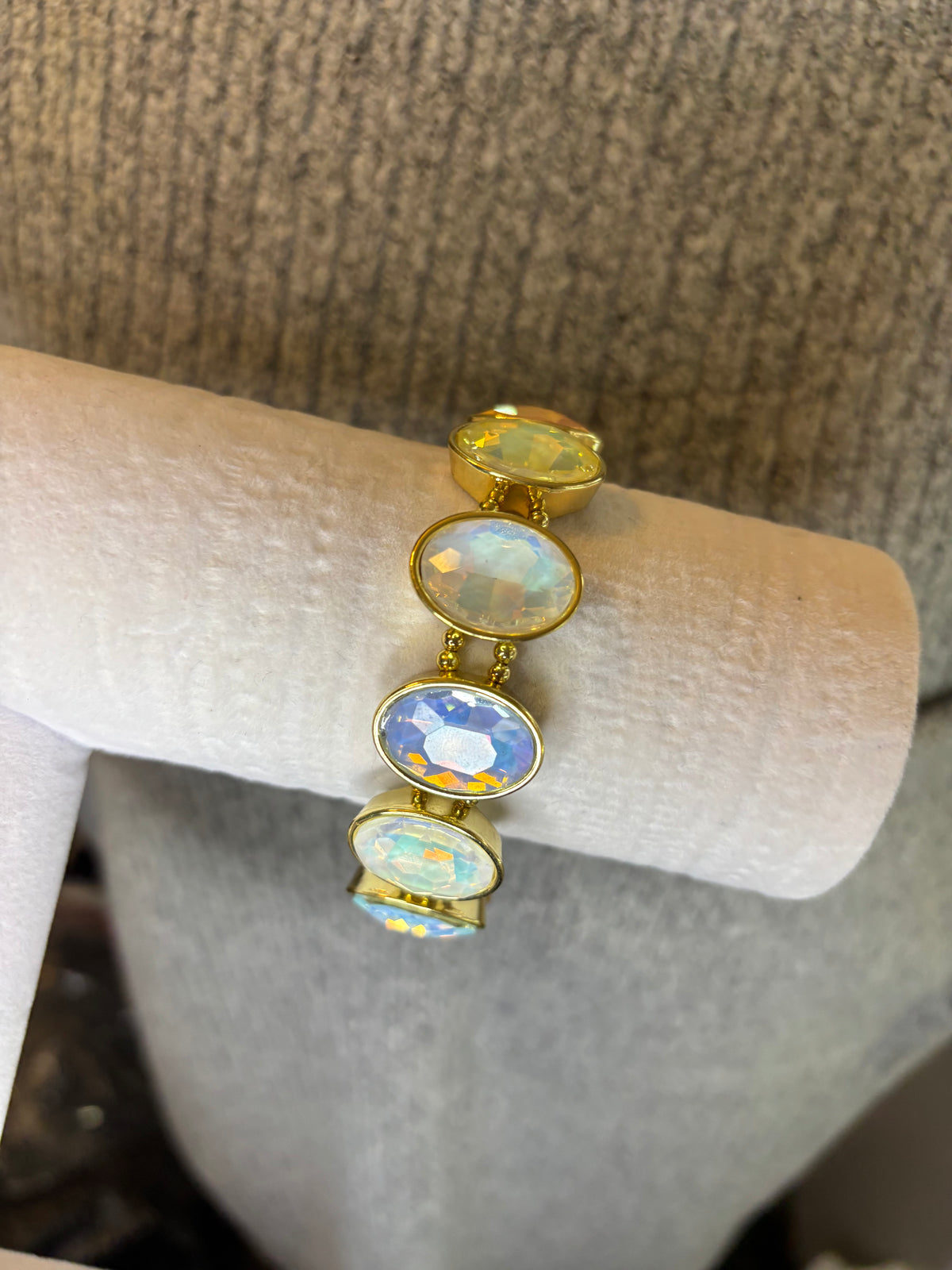 Pastel multi AB Stretch Bracelet