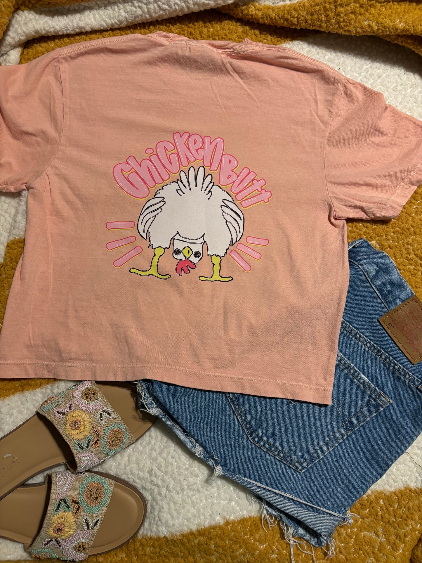CHICKEN BUTT tee shirt
