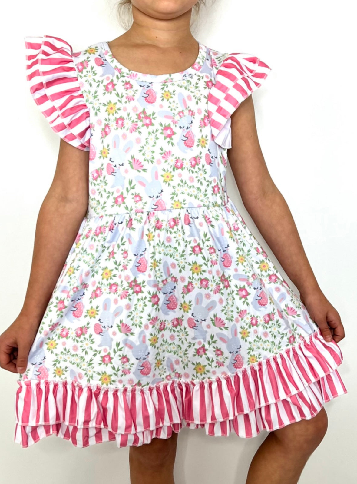 Berry Sweet bunny Girls Dress