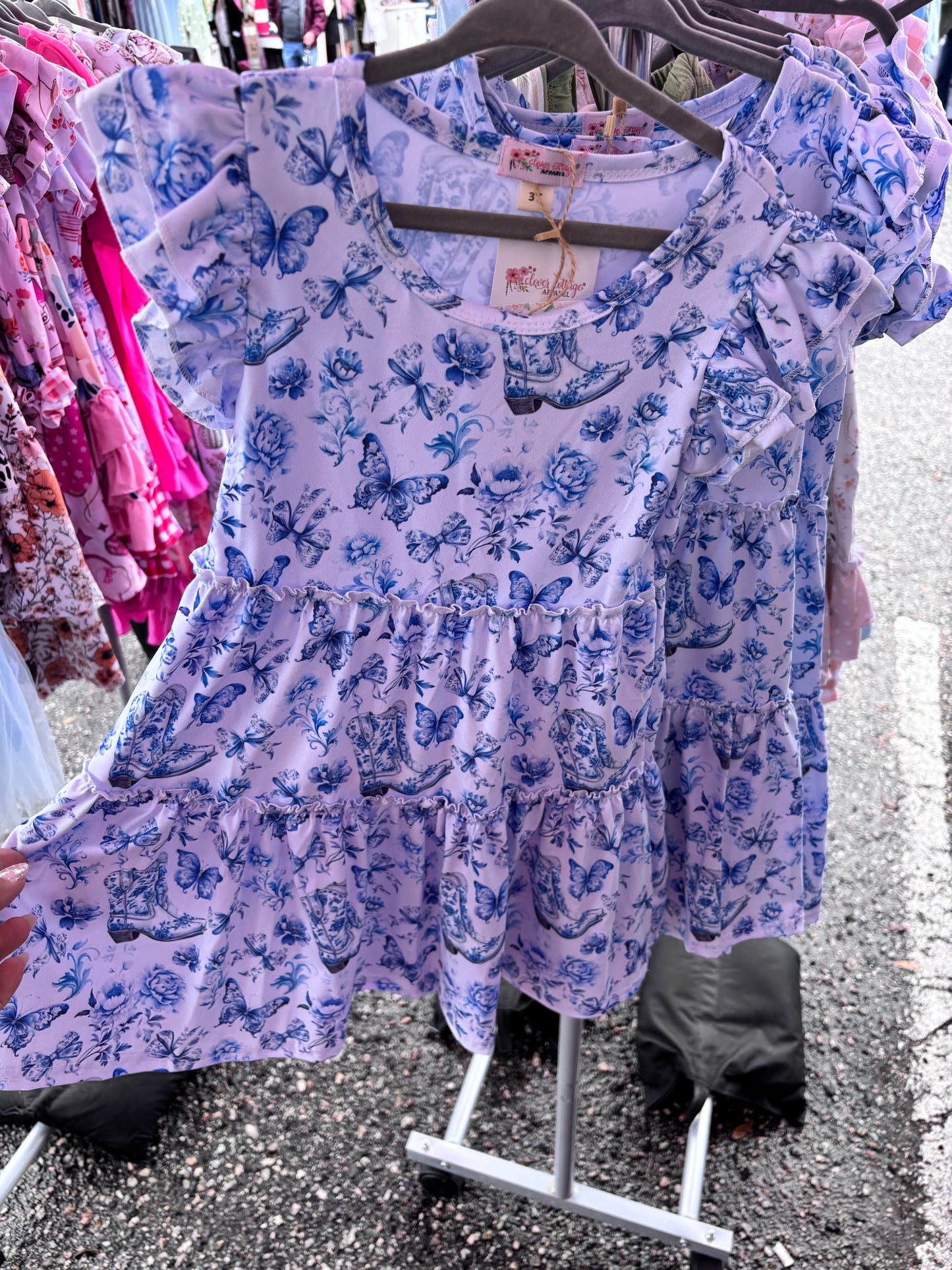 Boot Scootin Butterfly Dress