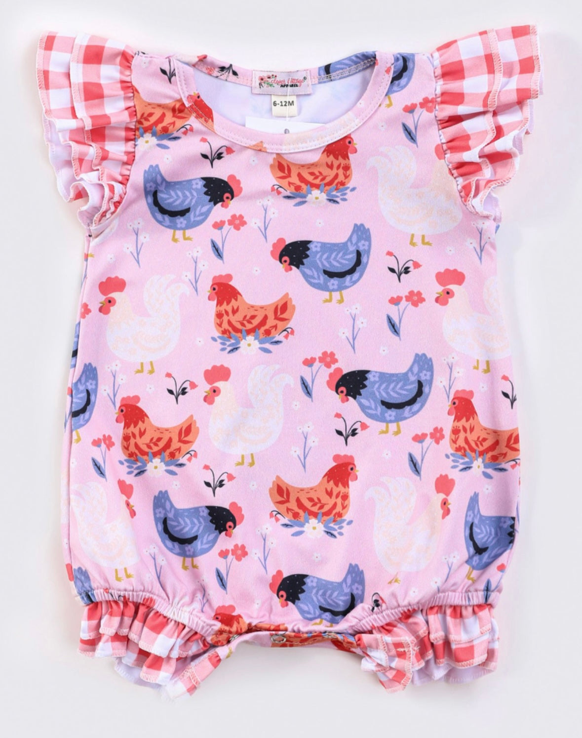 Chicken Fields Baby Romper