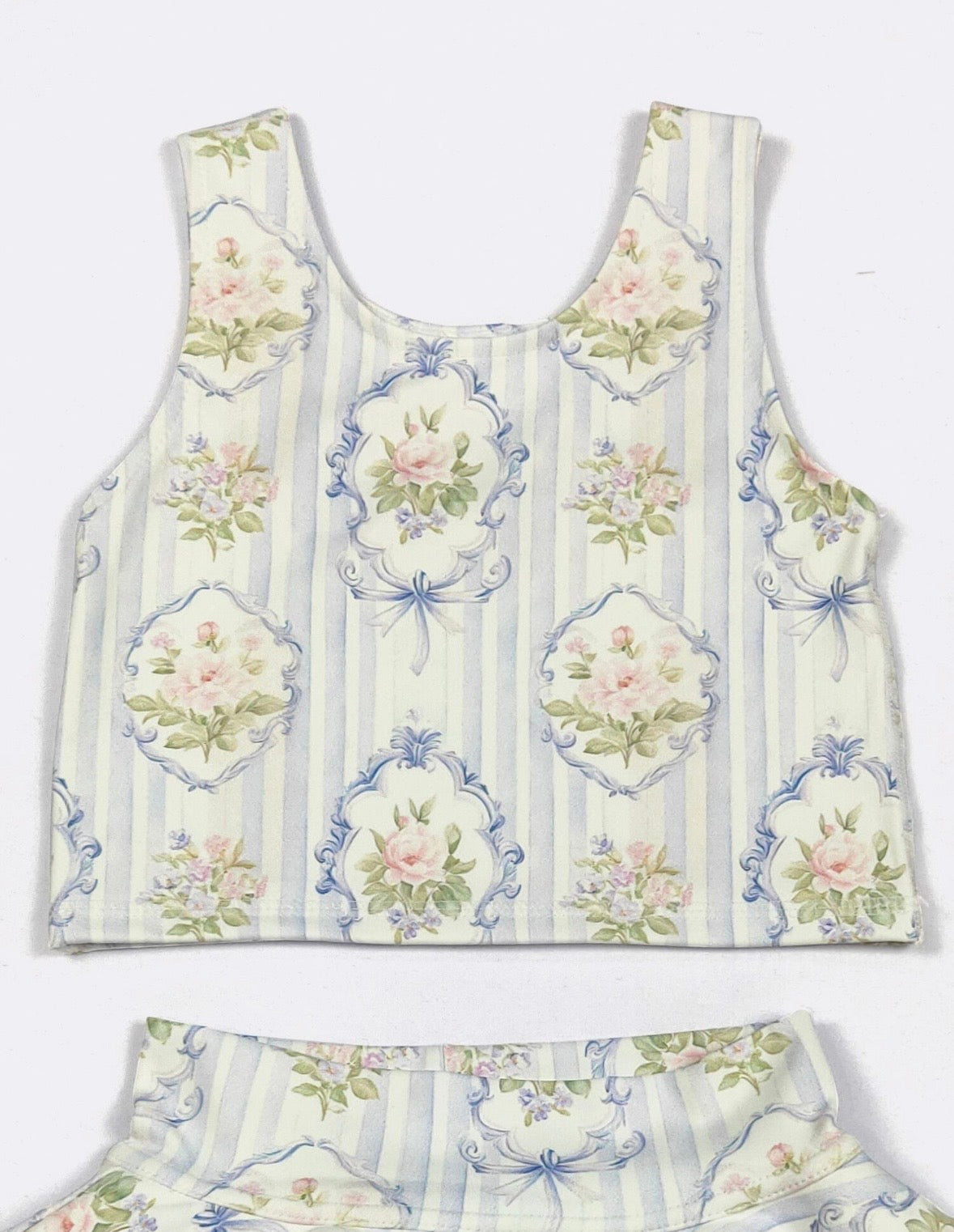 Parisian Blue Ruffle Athletic Skort Set