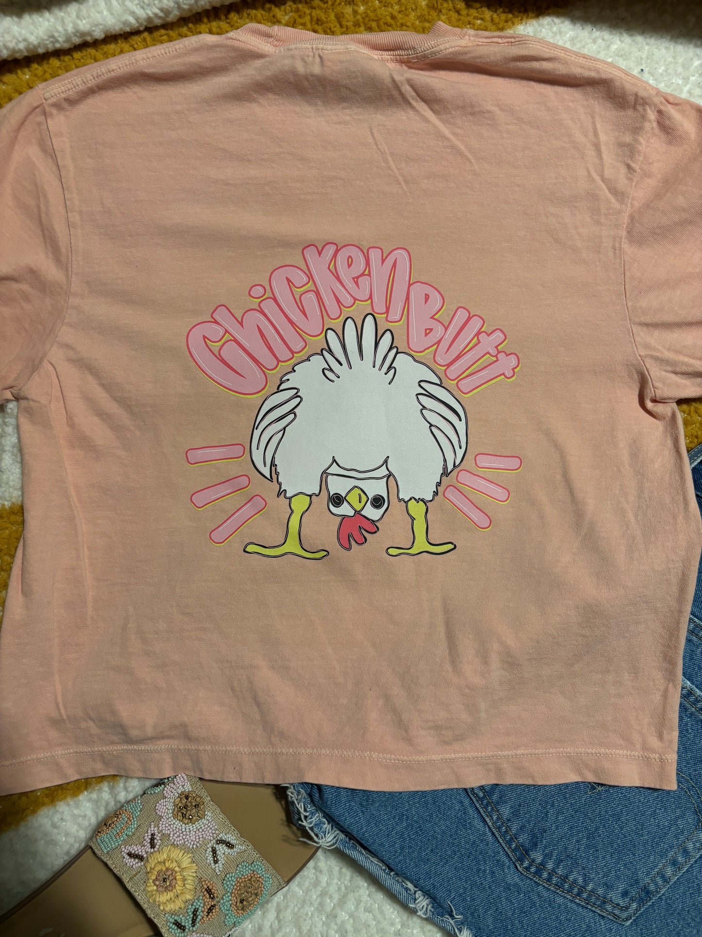 CHICKEN BUTT tee shirt