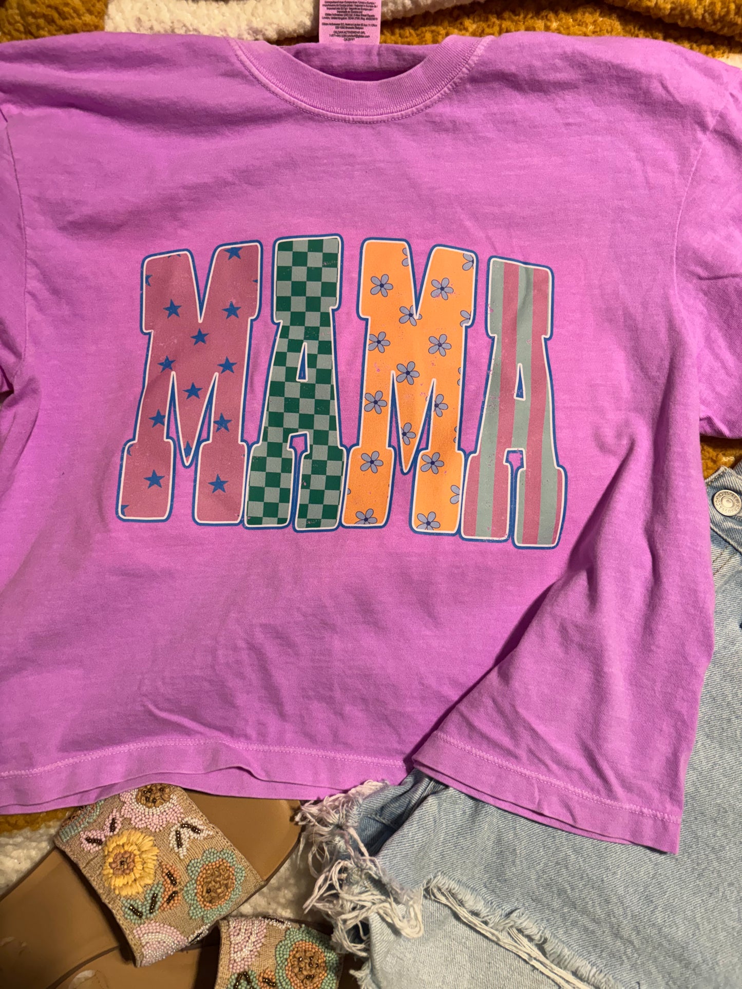 MAMA violet tee shirt