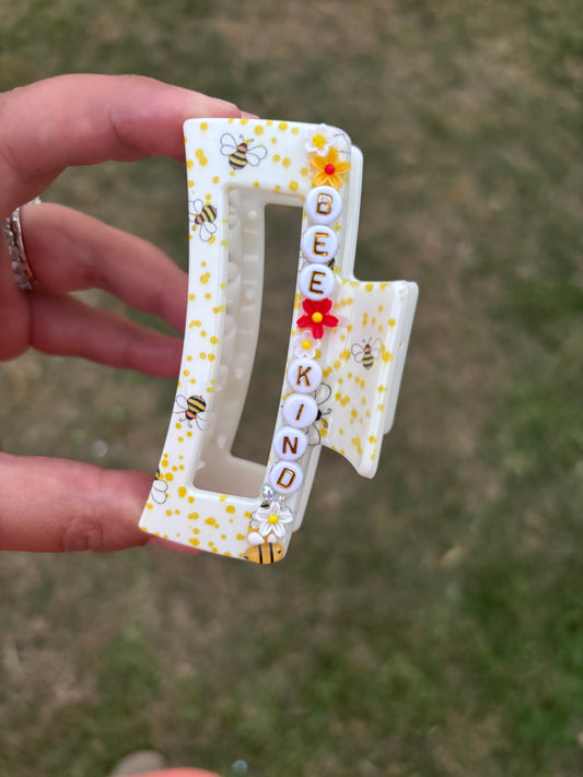 Bee Kind Claw Clip