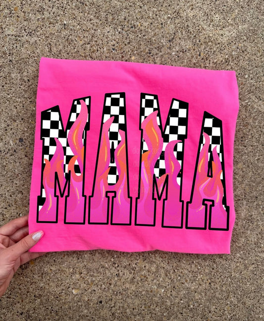 MAMA checkered T shirt