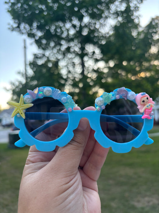 Blue Mermaid Glasses