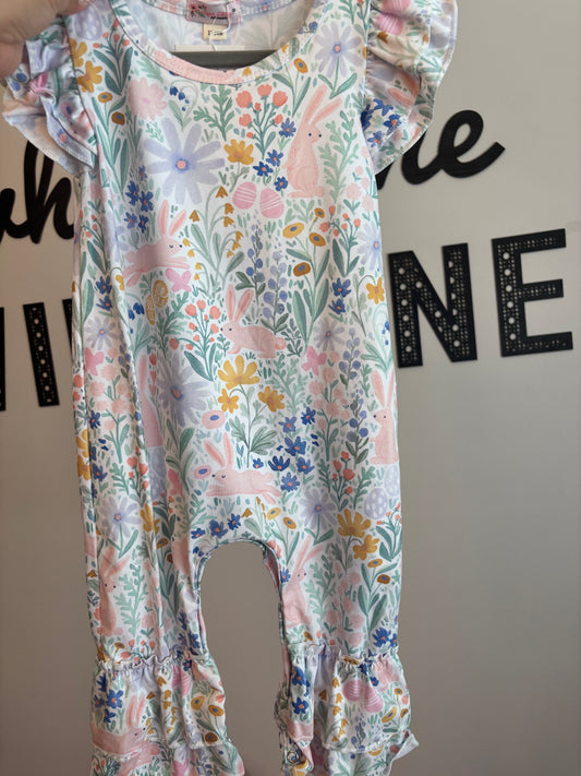 Bunny Bop Ruffle Romper