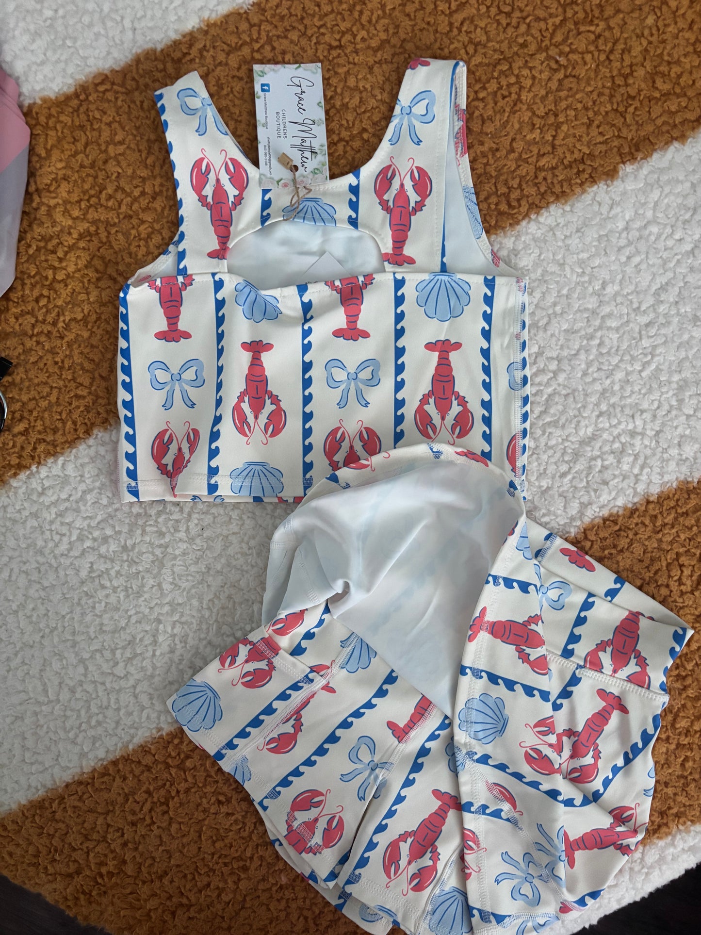 Lobster 2 piece athletic SKORT set