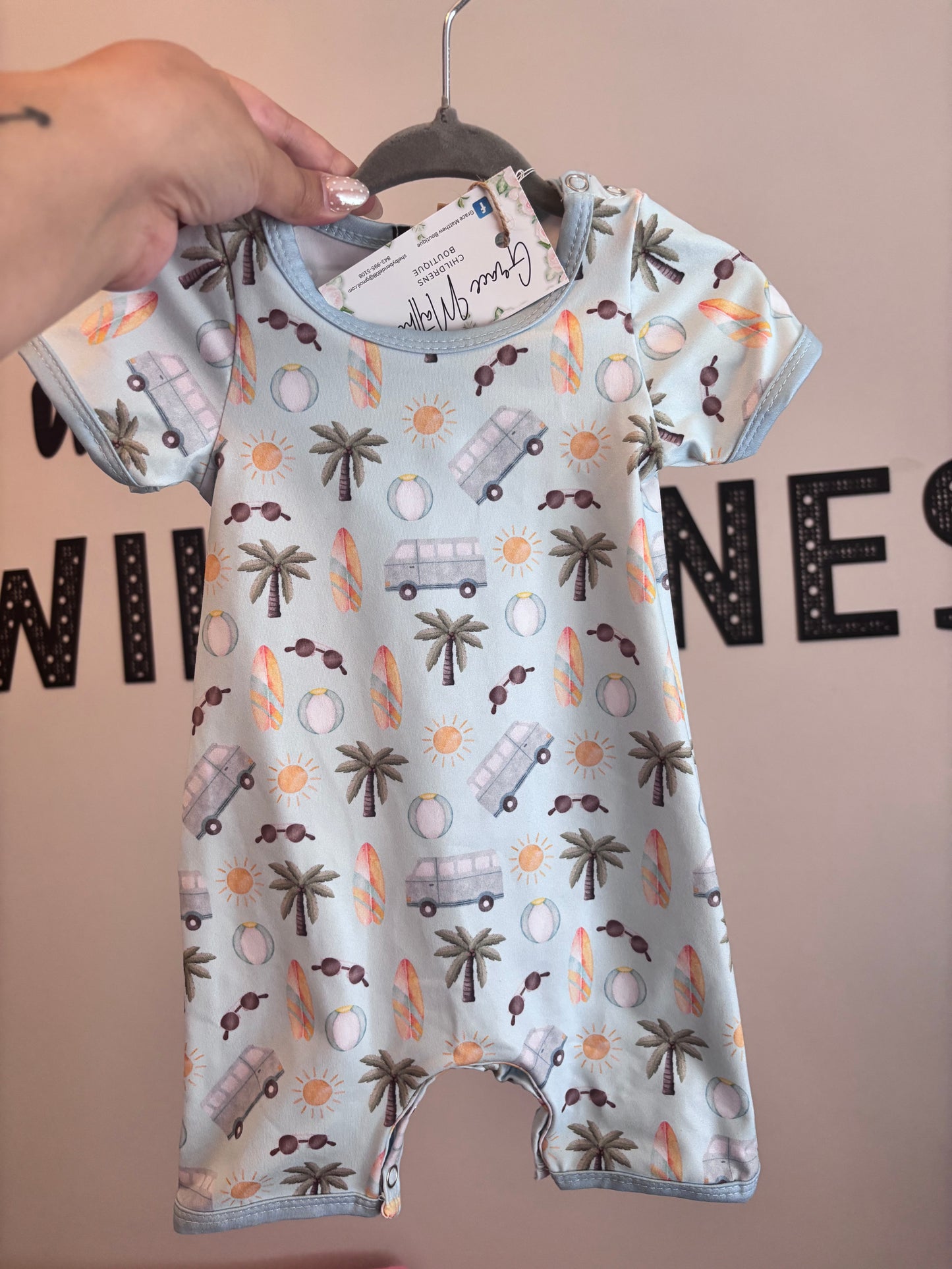Surfin Beach Babe Romper
