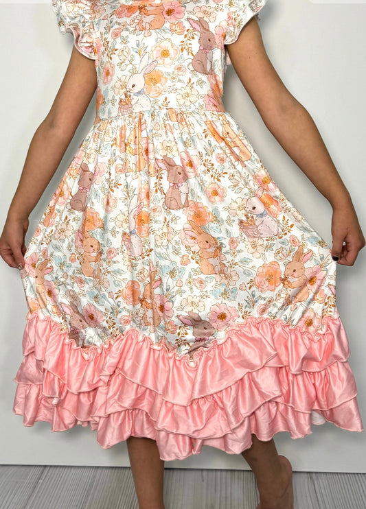 Wildflower Bunny Ruffle Dress