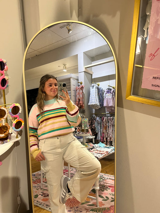 Women’s Striped Boxy Sweater
