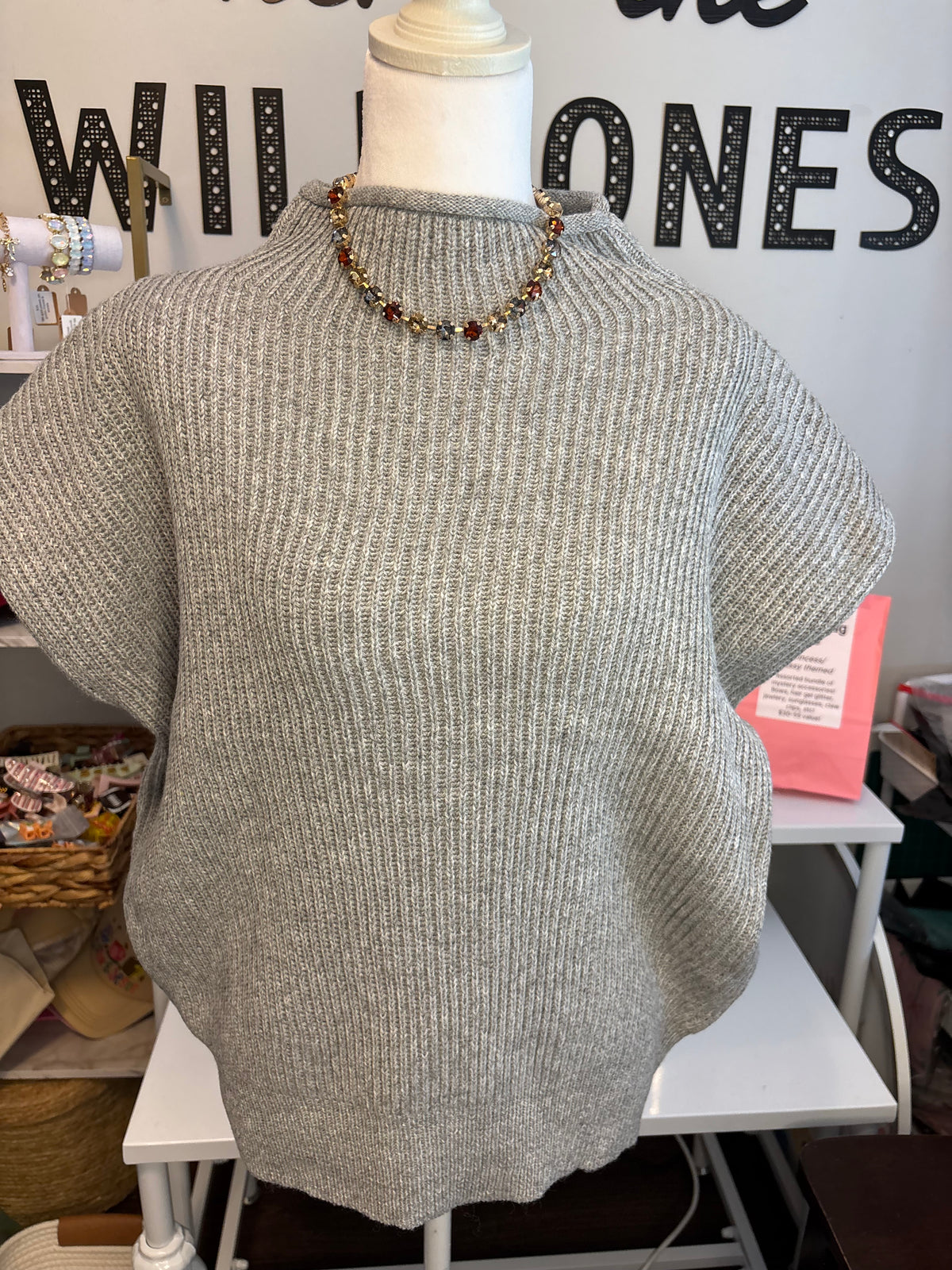 Women’s Grey Sweater Vest