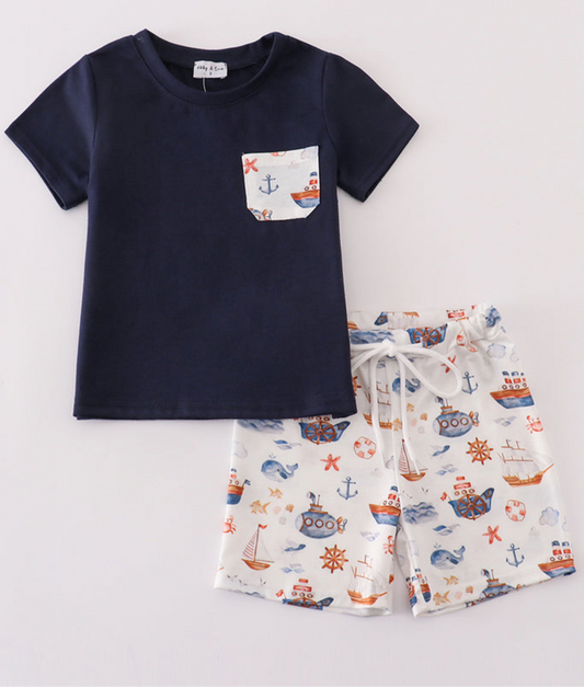 Submarine Boys Short Set
