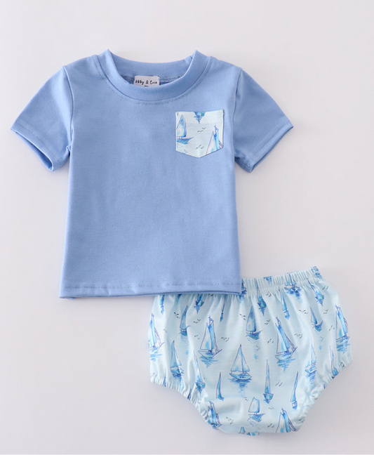 Sail Away Bloomer Set