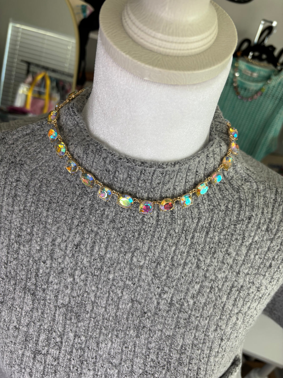 AB Crystal Magnetic Necklace