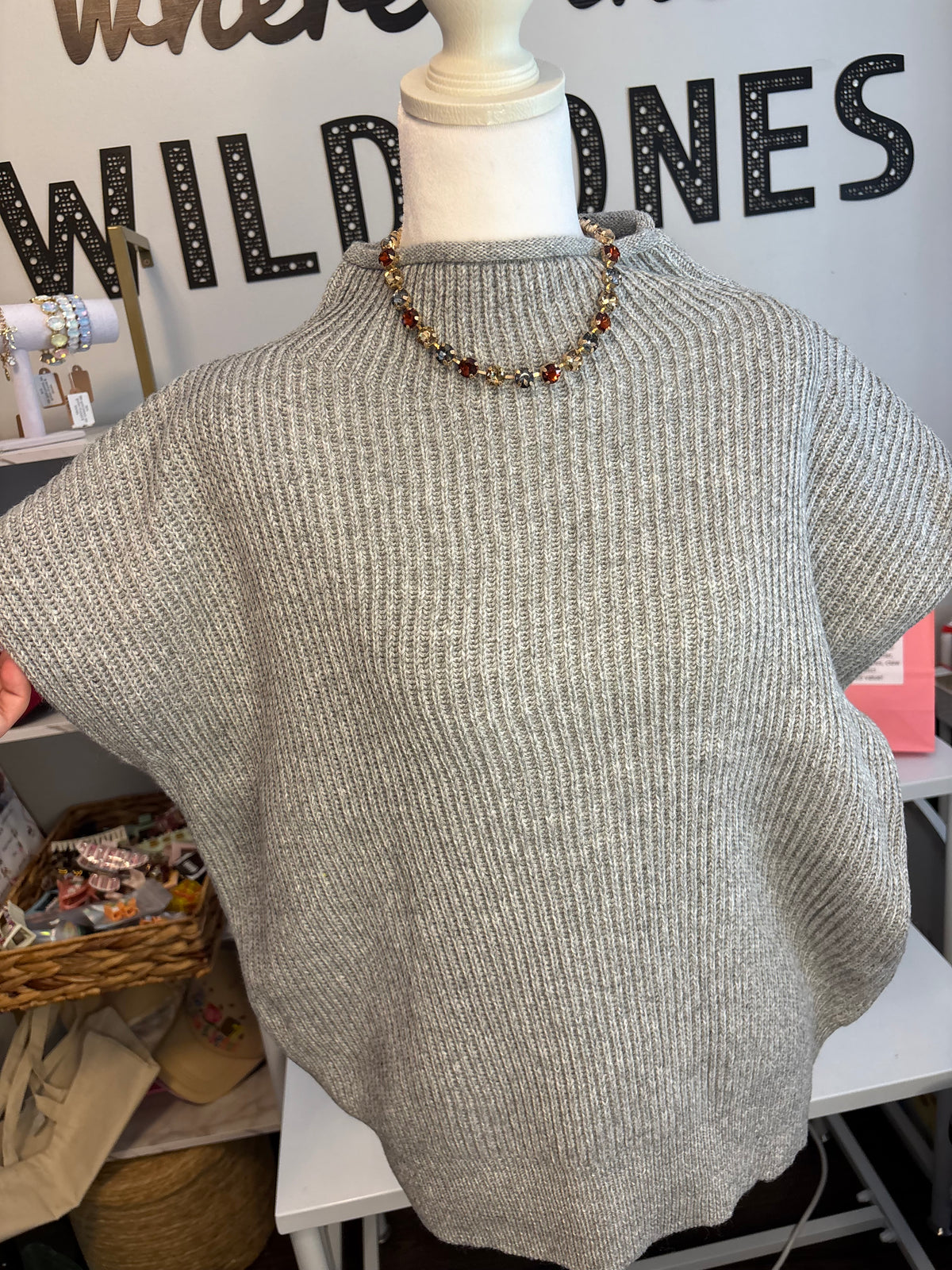 Women’s Grey Sweater Vest