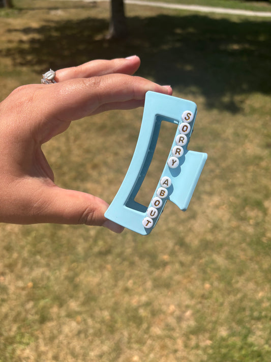 Sorry about my husband claw clip