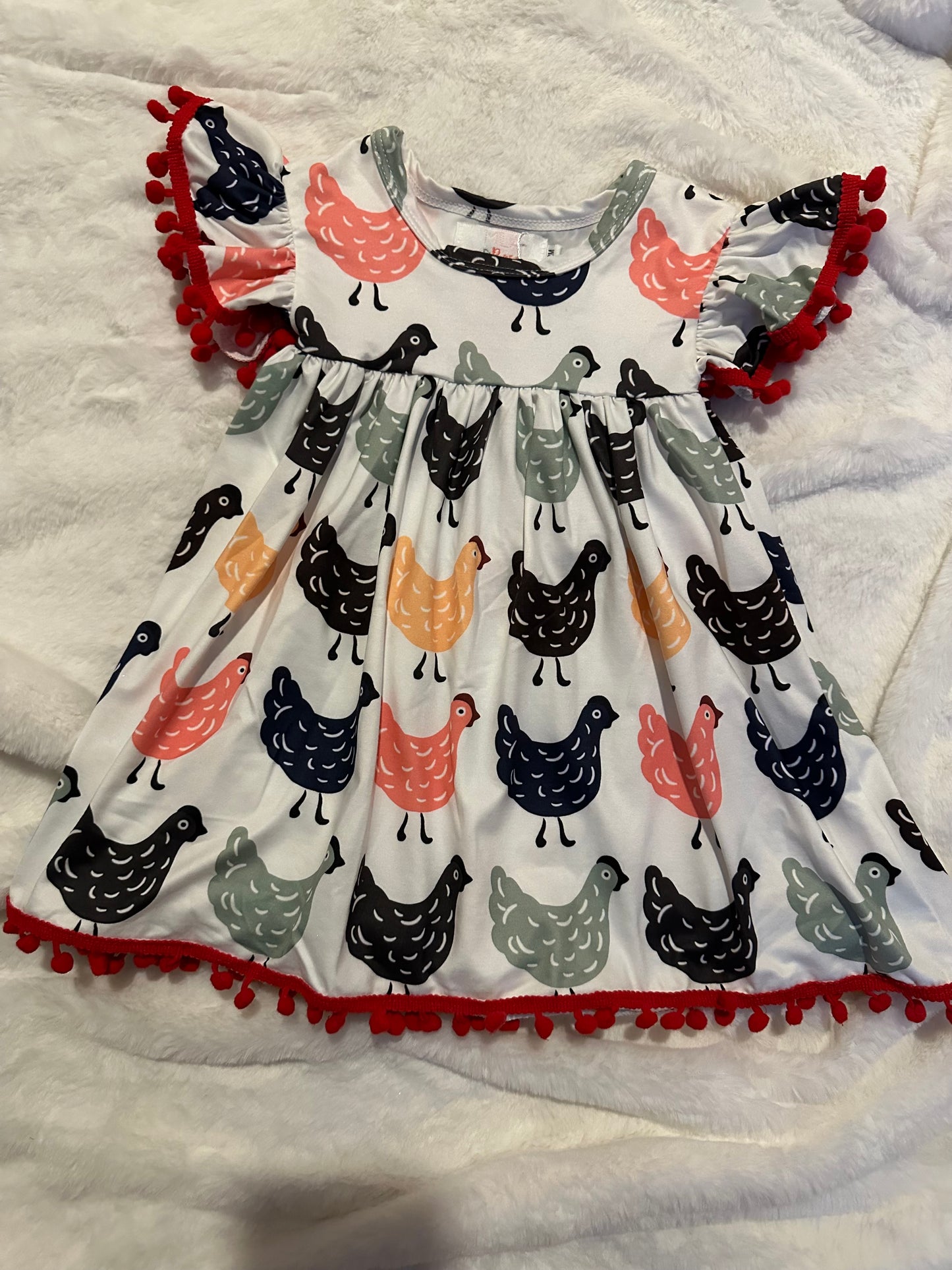Chicken Pom Pom Dress
