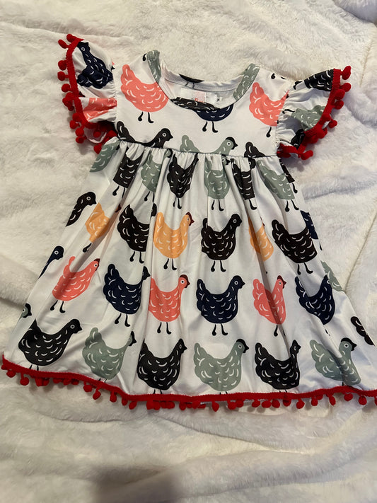 Chicken Pom Pom Dress