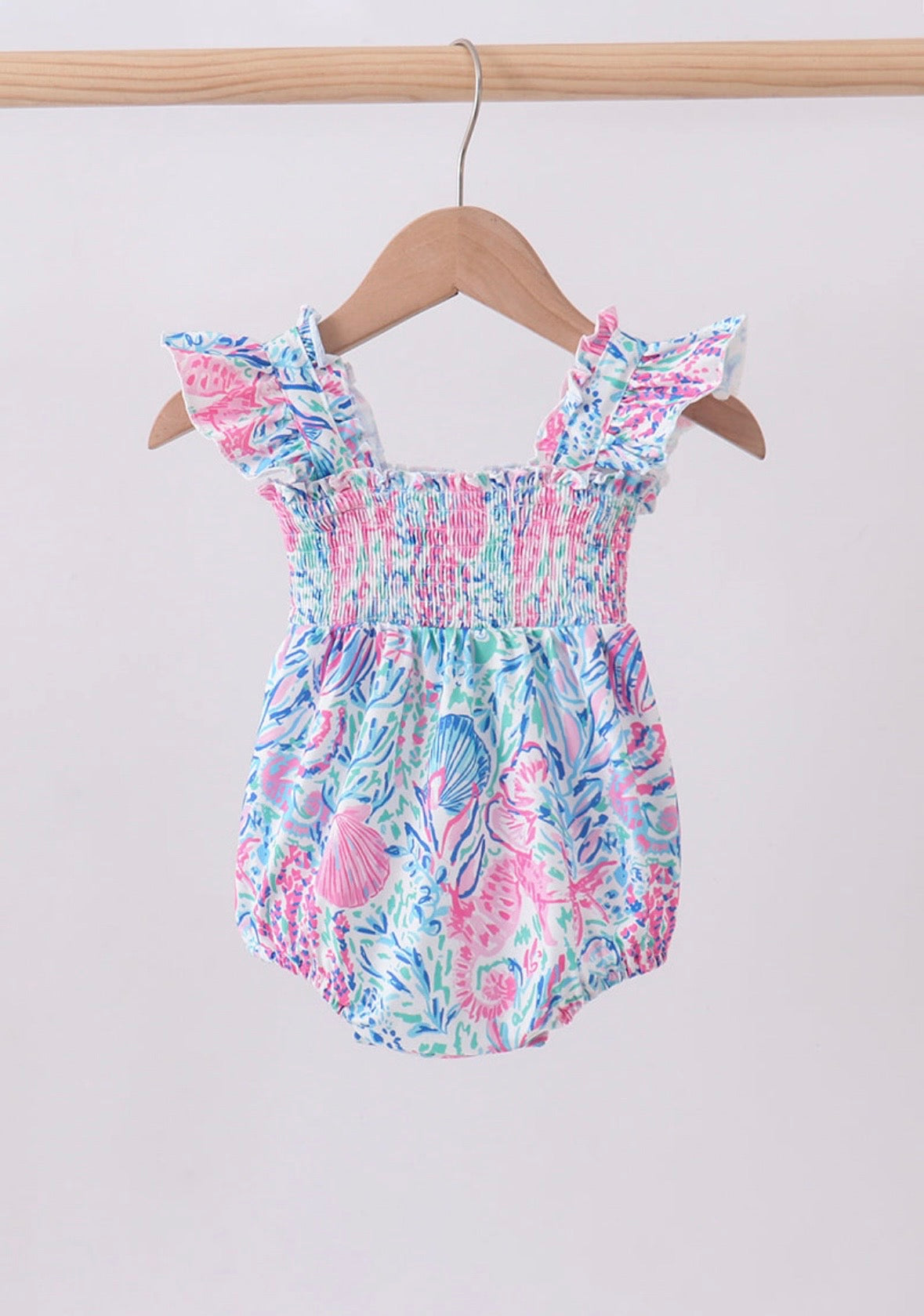 Beachy Babe Smocked Romper