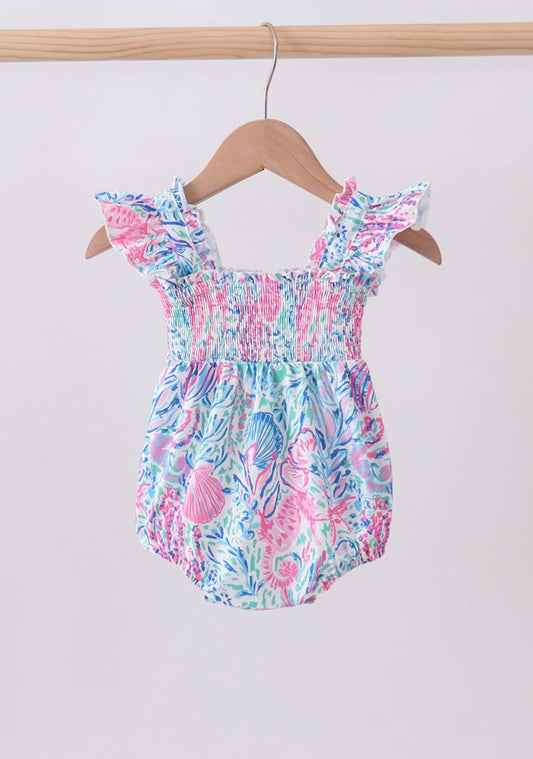 Beachy Babe Smocked Romper