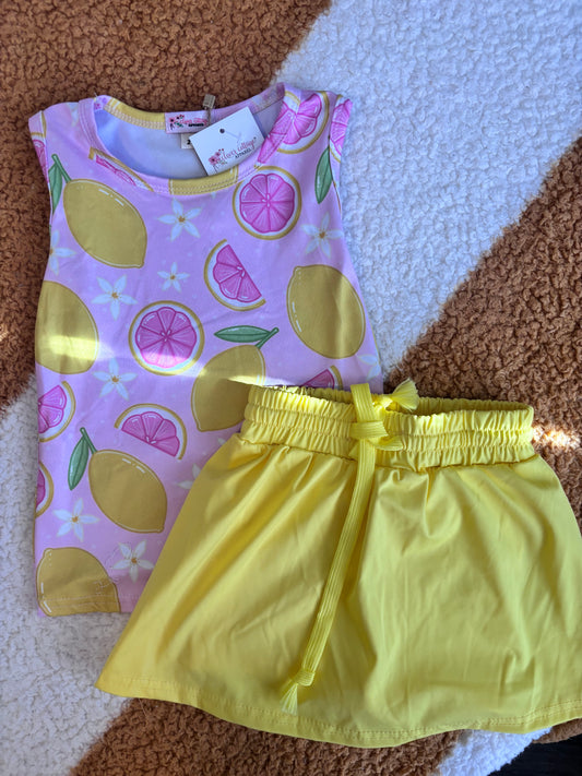 Lemonade Baby SKORT set