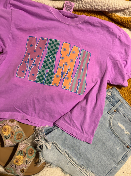 MAMA violet tee shirt