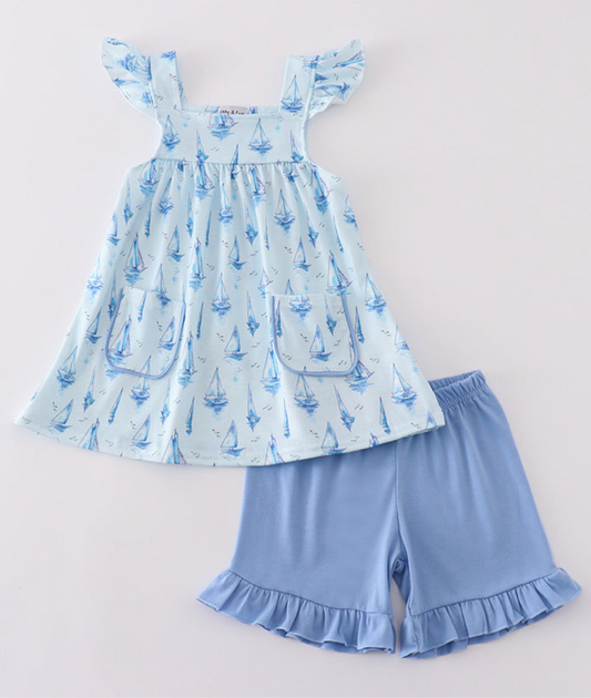 Sail Away Girls Set