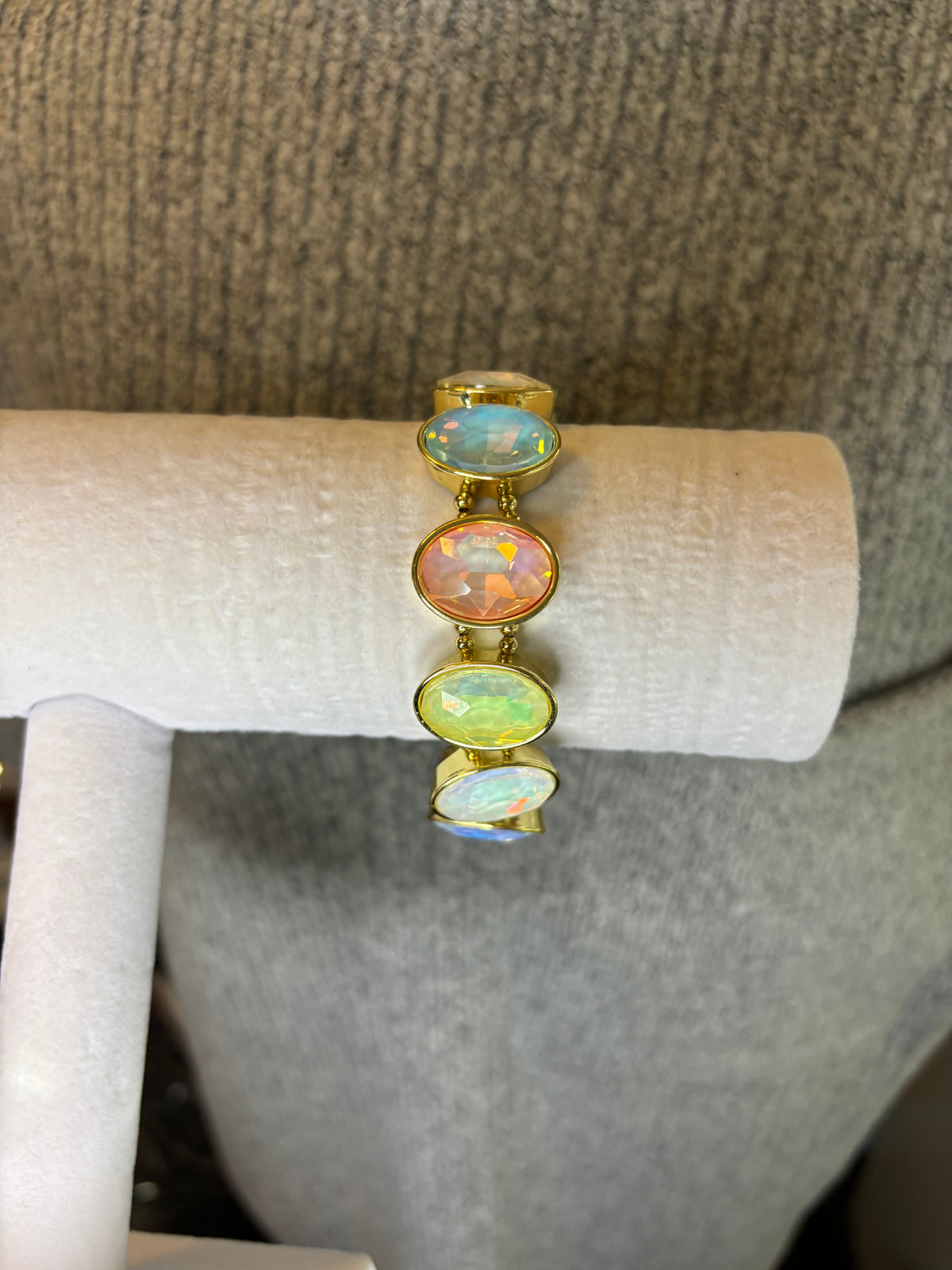 Pastel multi AB Stretch Bracelet