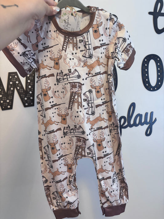 Deer Stand Buddy Romper