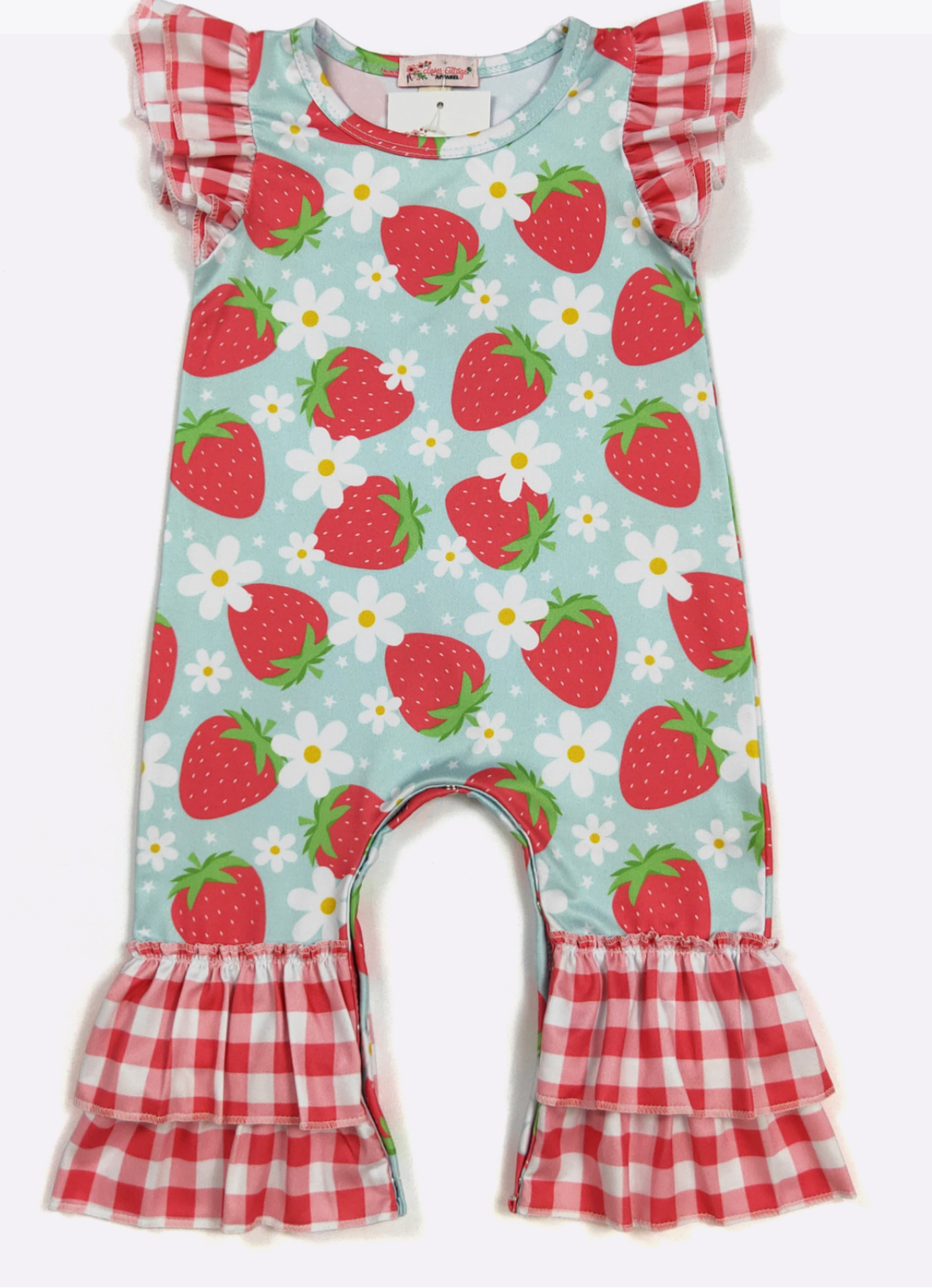 Strawberry Patch Baby Romper