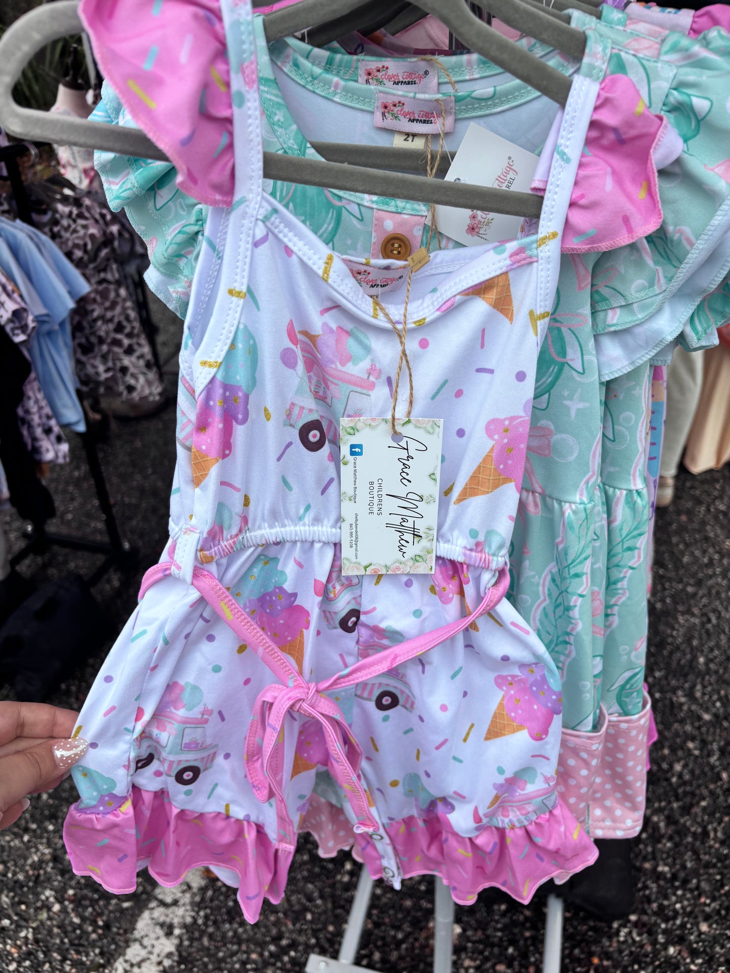 Ice Cream Dream Ruffle Romper