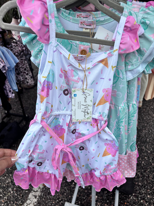 Ice Cream Dream Ruffle Romper