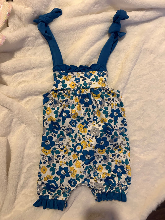 Blue Fields Baby Romper