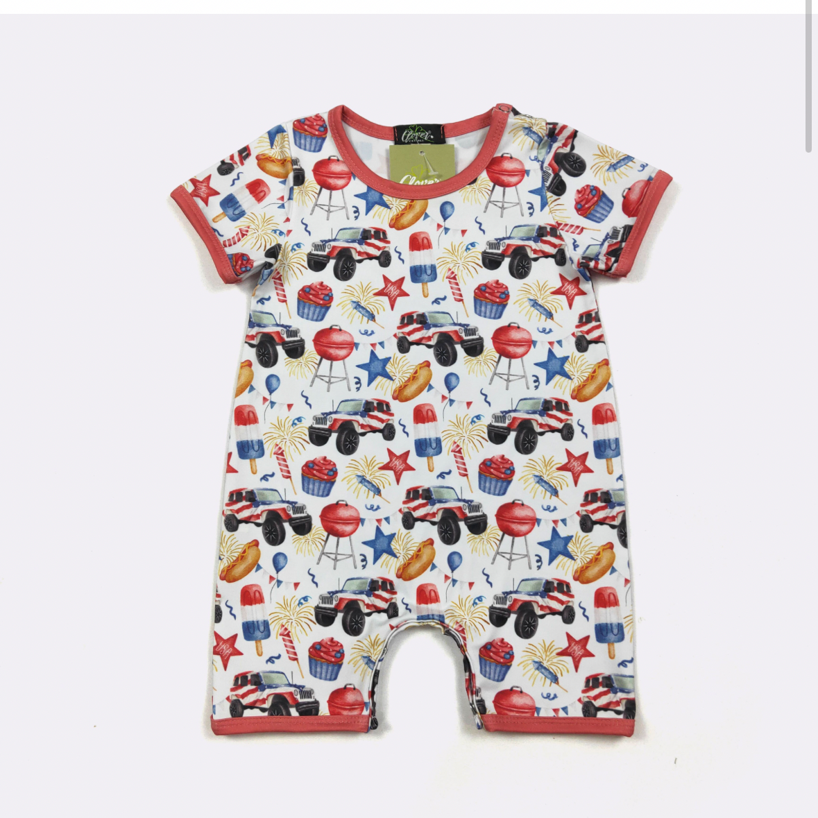USA COOKOUT romper