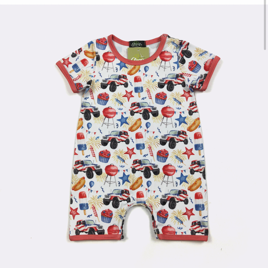 USA COOKOUT romper