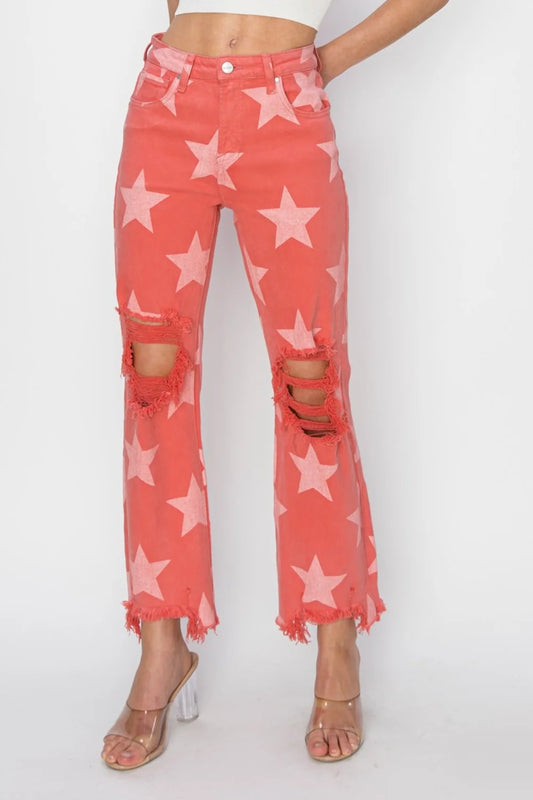 Risen brand Pink star denim PLUS